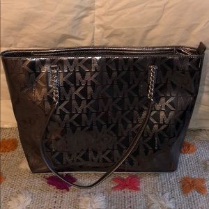 MK jet set metallic tote👜